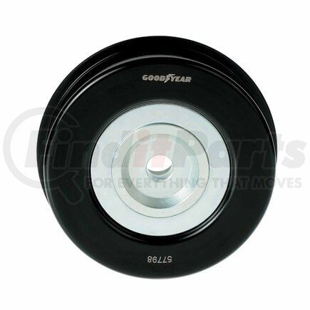 57798 by GOODYEAR BELTS - Accessory Drive Belt Idler Pulley - FEAD Pulley, 3.62 in. Outside Diameter, Steel
