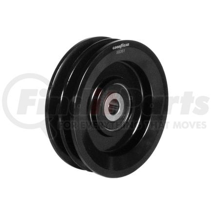 58261 by GOODYEAR BELTS - Accessory Drive Belt Idler Pulley - FEAD Pulley, 4.21 in. Outside Diameter, Steel