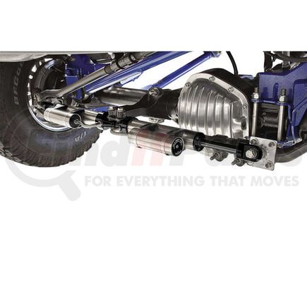 Fabtech FTS221152 Steering Damper Kit Dual Dirt Logic 2.25 Stainless Steel Steering Stabilizer Kit; w/Reservoir; Heavy Duty