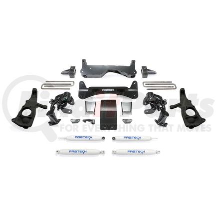 K1046 by FABTECH - Raised Torsion Suspension Lift System; w/Performance Shocks; 6 in. Lift;