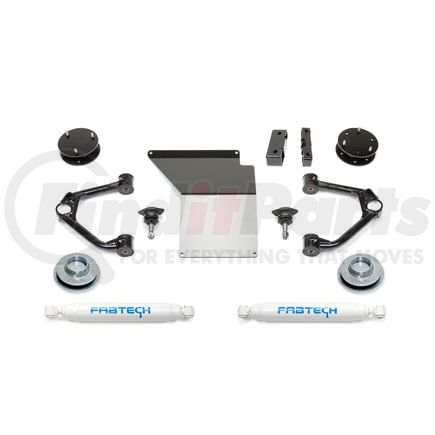 K1060 by FABTECH - Budget Lift System w/Shock; w/Performance Shocks; 4 in. Lift;