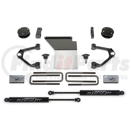 K1059M by FABTECH - Budget Lift System w/Shock; w/Stealth Monotube Shocks; 4 in. Lift;