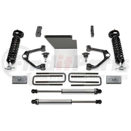 K1070DL by FABTECH - Budget Lift System w/Shock; w/DLSS Shocks; 4 in. Lift; Incl. Upper Control Arms/Ball Joint; Diff. Mounts; Skid Plate; Blocks/U-Bolts; Rear Shocks; All Req. Hardware;