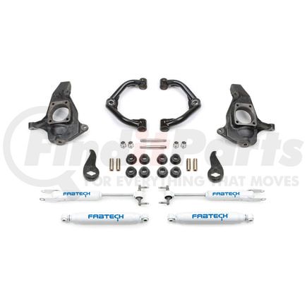 K1064 by FABTECH - Uniball Control Arm Lift System; w/Performance Shocks; 4 in. Lift; Incl. Uniball Control Arm;