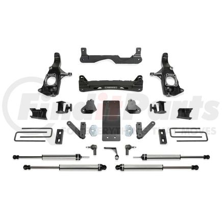 K1121DL by FABTECH - Crossmember Lift System; 4 in. Lift; w/Dirt Logic 2.25 Shocks;