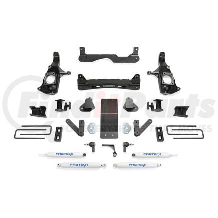 K1123 by FABTECH - Crossmember Lift System; 4 in. Lift; w/Performance Shocks;