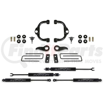 Fabtech K1179M Suspension Lift Kit Ball Joint UCA Lift System w/Shocks; 3.5 in. Lift; w/Front And Rear Stealth Shocks; Incl.