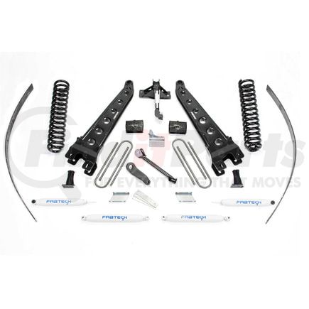 K2123 by FABTECH - Radius Arm Lift System; w/Performance Shocks; 8 in. Lift; w/o Factory Overload;