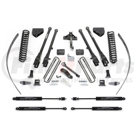 K2126M by FABTECH - 4 Link Lift System; w/Stealth Monotube Shocks; 8 in. Lift; w/Factory Overload;