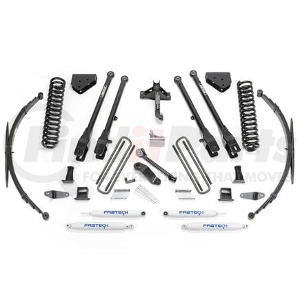 K2129 by FABTECH - 4 Link Lift System; w/Performance Shocks; 8 in. Lift;