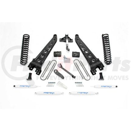 K2131 by FABTECH - Radius Arm Lift System; w/Performance Shocks; 6 in. Lift;