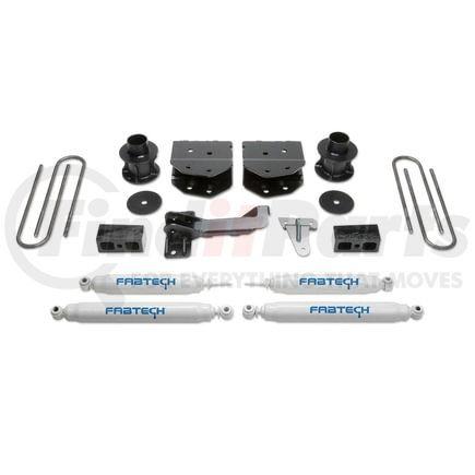 K2160 by FABTECH - Budget Lift System w/Shock; w/Performance Shocks; 4 in. Lift;