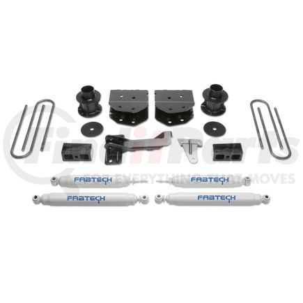 K2181 by FABTECH - Budget Lift System w/Shock; w/Performance Shocks; 4 in. Lift;