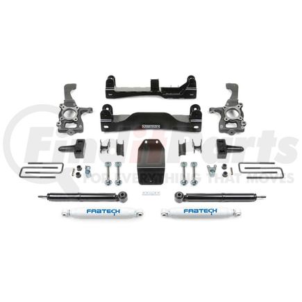 K2183 by FABTECH - Basic Lift System w/Shocks; w/Performance Shocks; 4 in. Lift;