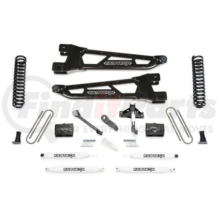 K2253 by FABTECH - Radius Arm Lift System; 4 in. Lift; Incl. Performance Shocks;