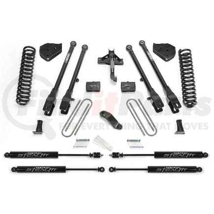 K2254M by FABTECH - 4 Link Lift System; 4 In. Lift; Incl. Stealth Shocks;