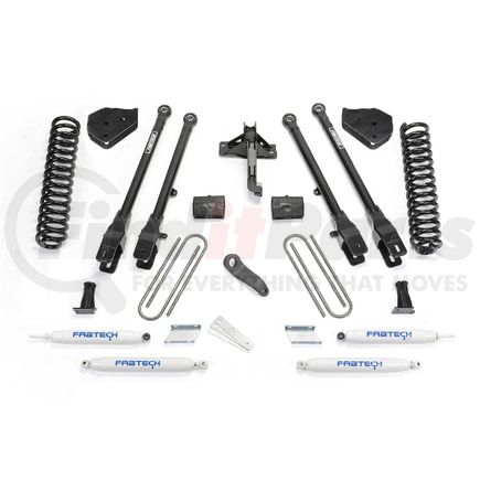 K2257 by FABTECH - 4 Link Lift System; w/Performance Shocks; 6 in. Lift; Incl. Coils;
