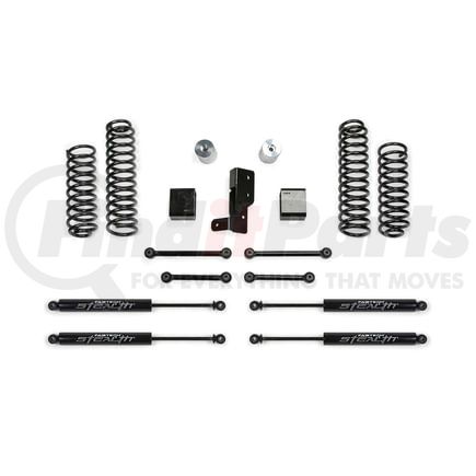 K4107M by FABTECH - Sport Lift System w/Shock; 3 in. Lift; w/Spacers; Front And Rear Stealth Monotube Shocks;