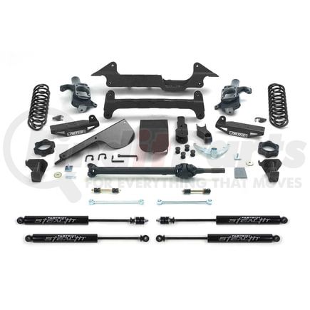 K5000M by FABTECH - Performance Lift System w/Shocks; w/Stealth Monotube Shocks; 6 in. Lift; w/Coil Springs;