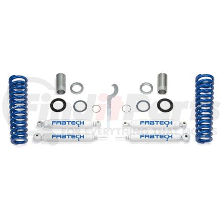 K7012M by FABTECH - Basic Coilover Lift System; w/Stealth Shocks; Adjustable; 0-2.5 in. Lift; Incl; Coils; Rear Performance Shocks; All Required Hardware;
