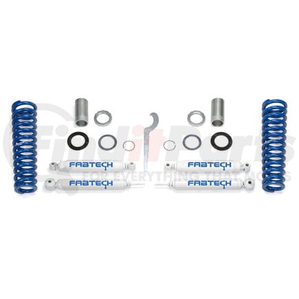 K7012 by FABTECH - Basic Coilover Lift System; w/Performance Shocks; Adjustable; 0-2.5 in. Lift; Incl; Coils; Rear Performance Shocks; All Required Hardware;