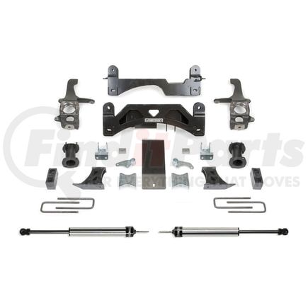 K7054DL by FABTECH - Coil Spacer System; 6 In. Lift; Incl. Rear Dirt Logic Stainless Steel Shocks;