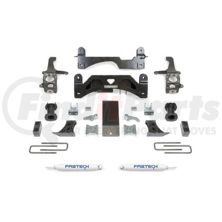 K7054 by FABTECH - Coil Spacer System; 6 In. Lift; Incl. Rear Performance Shocks;