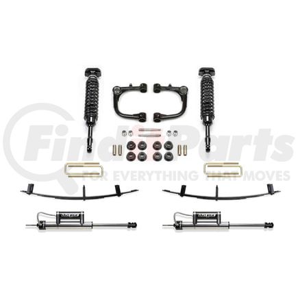 K7064DL by FABTECH - Uniball UCA Lift System w/Shocks; 3 in. Lift; w/Uniball Upper Control Arm System; 1.5 in. Spring Pack; Front DL 2.5 Coilovers; Rear DL 2.25 Resi Shocks;