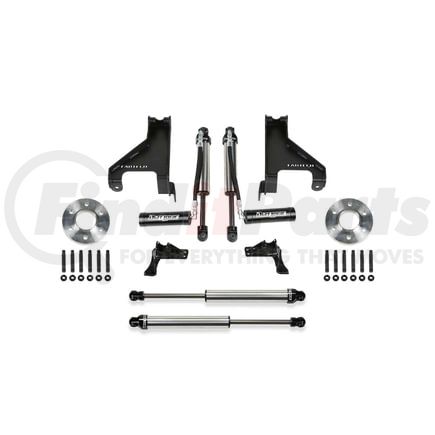 K9005DL by FABTECH - Auxiliary Shock Kit; Front Dirt Logic 2.25 Resi Shocks And Rear Dirt Logic 2.25 Shocks;