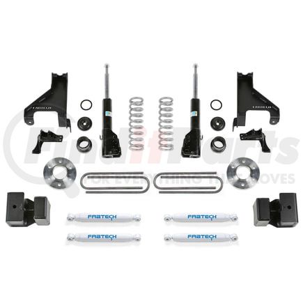 K9010 by FABTECH - Coil Assist Kit; 1.5 in.; Front Bilstein B4 Struts w/Performance Auxiliary Shocks And Rear Performance Shocks;