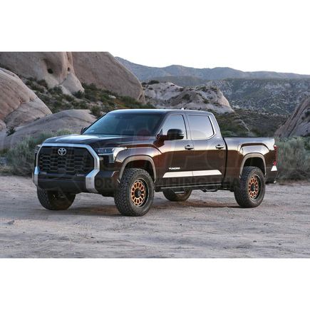 FTS26107 by FABTECH - Shock Spacer Kit; 3 in. Lift; Front Shock Spacer; Rear Air Bag Spacer;