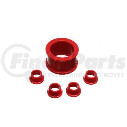 1610102R by ENERGY SUSPENSION - Rack And Pinion Bushing Set; Red; Performance Polyurethane; Power Steering Only;