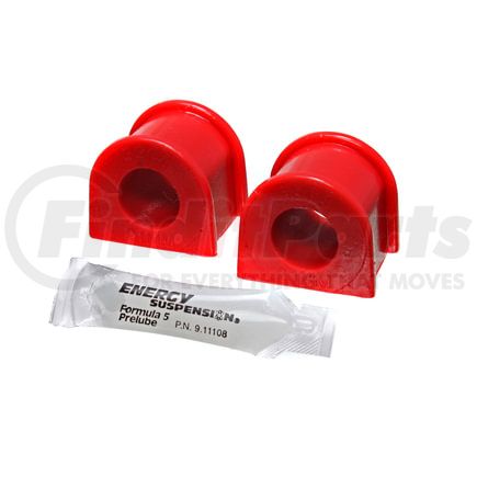 195105R by ENERGY SUSPENSION - Sway Bar Bushing Set; Red; Front; 21mm;
