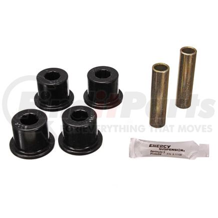 32125G by ENERGY SUSPENSION - Shackle Eye Set; Black; w/1.75 in. OD Frame Shackle; Performance Polyurethane;