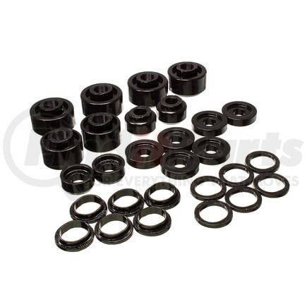 44120G by ENERGY SUSPENSION - Body Mount Set; Black; Performance Polyurethane;