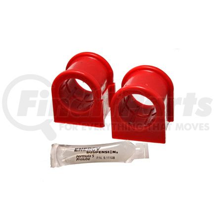 4-5193R by ENERGY SUSPENSION - Sway Bar Bushing Set; Red; Front; Bar Dia. 34mm; Must Reuse All Metal Parts; Performance Polyurethane;