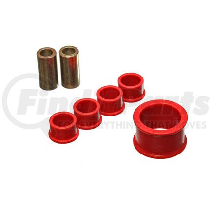 7.10105R by ENERGY SUSPENSION - Rack And Pinion Bushing Set; Red; Performance Polyurethane;