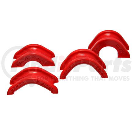 7-10102R by ENERGY SUSPENSION - Rack And Pinion Bushing Set; Red; Performance Polyurethane;