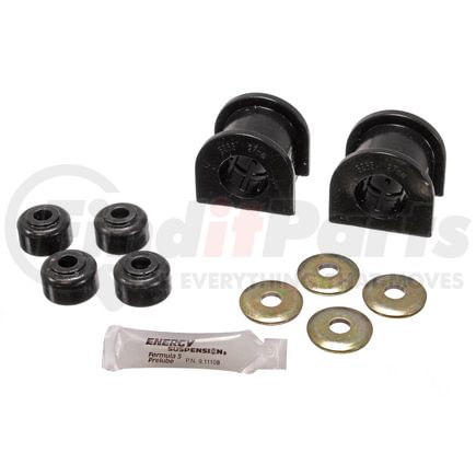 85118G by ENERGY SUSPENSION - Sway Bar Bushing Set; Black; Front; Bar Dia. 27mm; Performance Polyurethane;