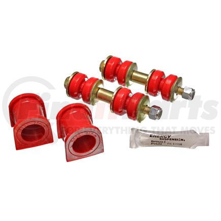 8.5130R by ENERGY SUSPENSION - Sway Bar Bushing Set; Red; Front; Bar Dia. 25mm; Performance Polyurethane;