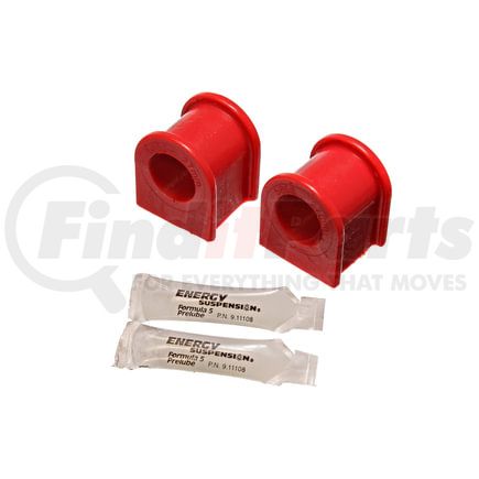 8-5133R by ENERGY SUSPENSION - Sway Bar Bushing Set; Red; Front; Bar Dia. 27mm; Performance Polyurethane;