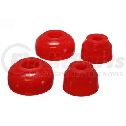 913126R by ENERGY SUSPENSION - Ball Joint Dust Boot Set; Red; Front; Performance Polyurethane; Incl. 2 Upper/Lower Ball Joint Boots;