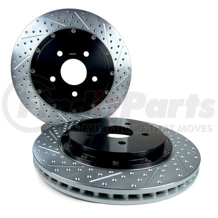 2302066 by BAER - Baer Brakes EradiSpeed+ Rear 2-piece Performance Brake Rotors, SDZ
