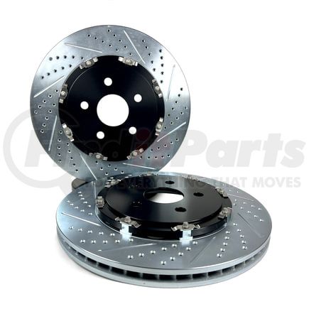 2302076 by BAER - Baer Brakes EradiSpeed+ Rear 2-piece Performance Brake Rotors, SDZ