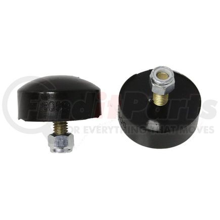 99116G by ENERGY SUSPENSION - Universal Bump Stop Set; Black; Button Head Style; H-1 in.; Dia. 2 in.; Incl. 2 Per Set; Performance Polyurethane;