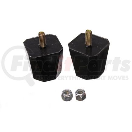 99136G by ENERGY SUSPENSION - Universal Bump Stop Set; Black; Square Tapered Style; H-2 in.; L-2 in.; W-7/8 in.; Incl. 2 Per Set; Performance Polyurethane;