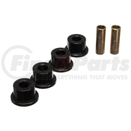 99489G by ENERGY SUSPENSION - Universal Link Bushings; Black; Flange Type; 1.510 in. OD Bush; 9/16 in. ID Sleeve; Performance Polyurethane;