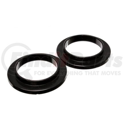 96101G by ENERGY SUSPENSION - Coil Spring Isolator Set; Black; ID 3.75 in.; OD 5 7/16 in.; H-7/8 in.; Performance Polyurethane;