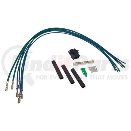5102406AA by CROWN - Blower Motor Resistor Repair Harness; Wire Harness Repair Kit for PN[5012699AA}; w/Automatic Temperature Control;