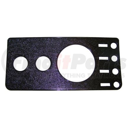 Crown 5457117NR Dashboard Panel Dash Overlay Panel; Center; Black; w/o Radio Cutout;